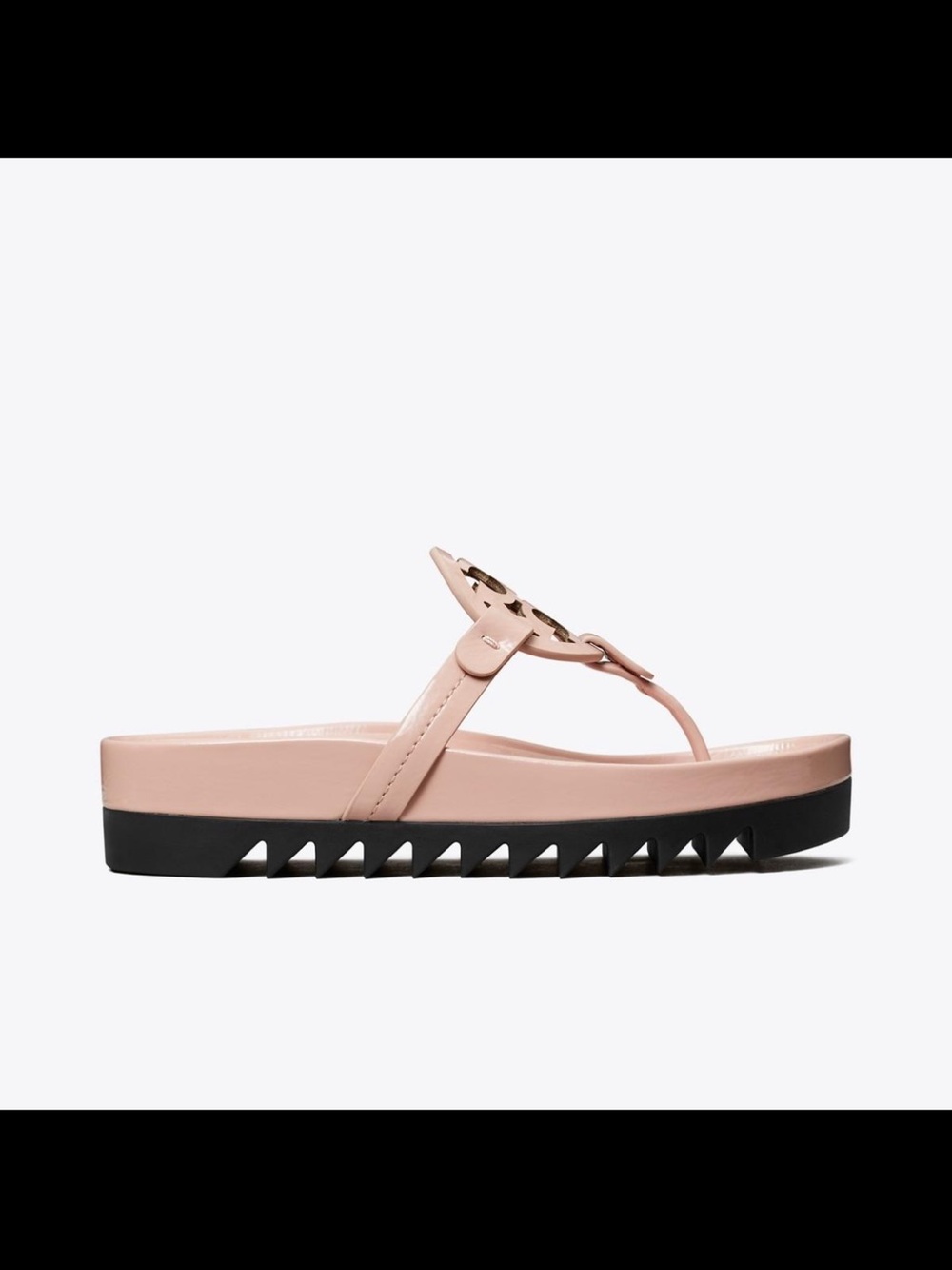 Tory Burch Blush Miller Cloud Platform Sandals 9 - Picture 2 of 5
